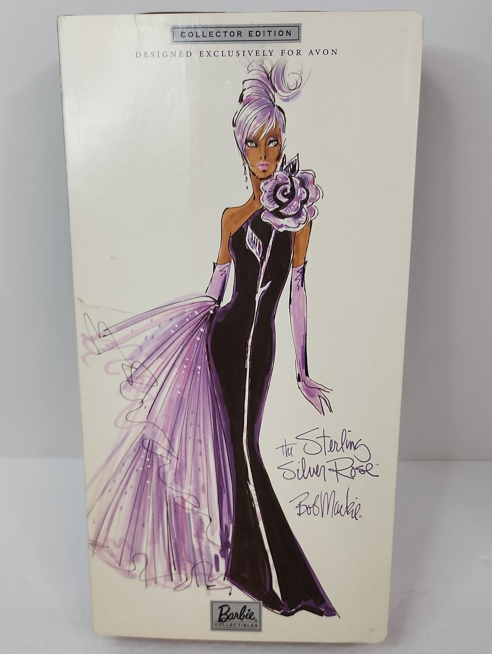 Barbie Bob Mackie Sterling Silver Rose Avon Exclusive Collector Edition NRFB 200